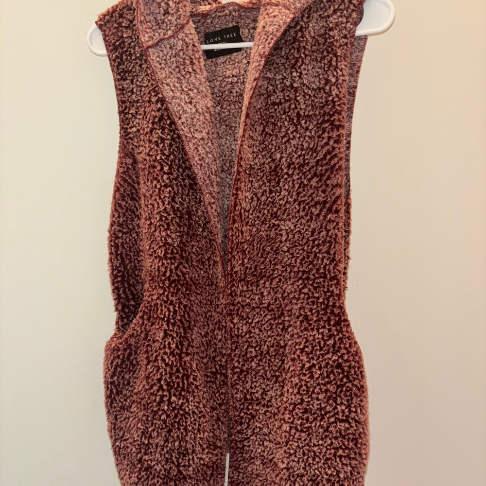 Love Tree Long Sleeveless Jacket